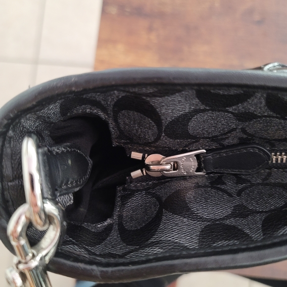 COACH black monogram Briefcase computer bag travel - Picture 9 of 17